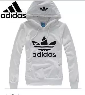 adidas coton veste mode hoodie pas cher 2012-2019U blanc noir